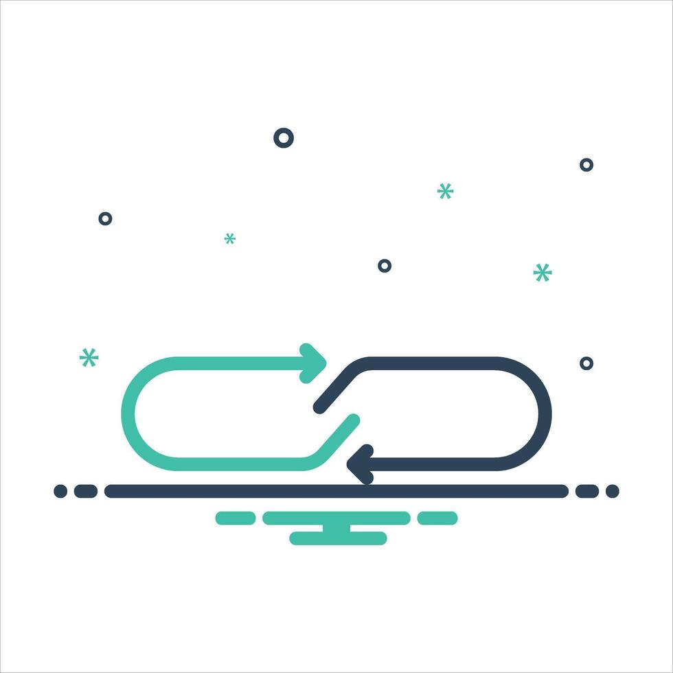 Mix icon link vector
