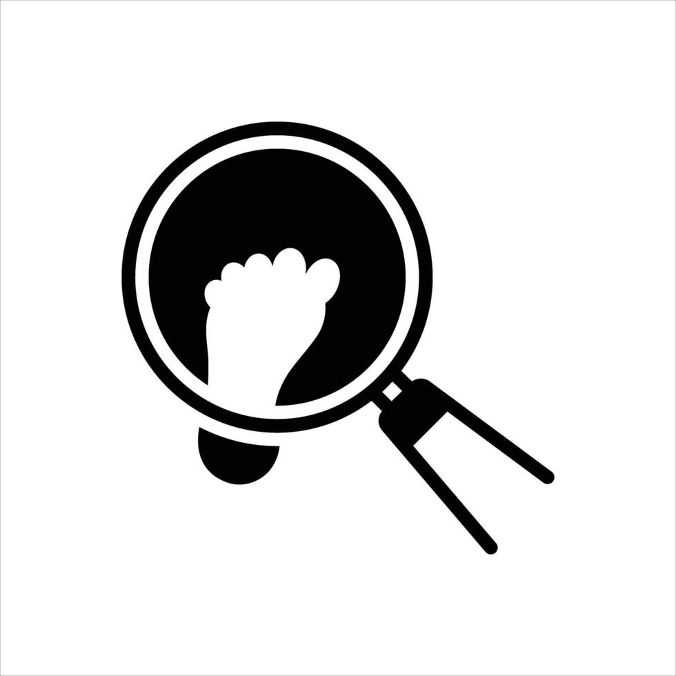 Solid icon tracking vector