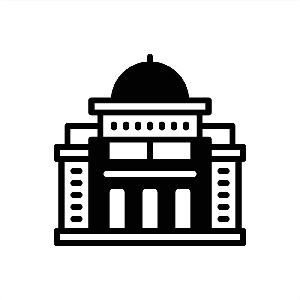 Solid icon war-memorial vector