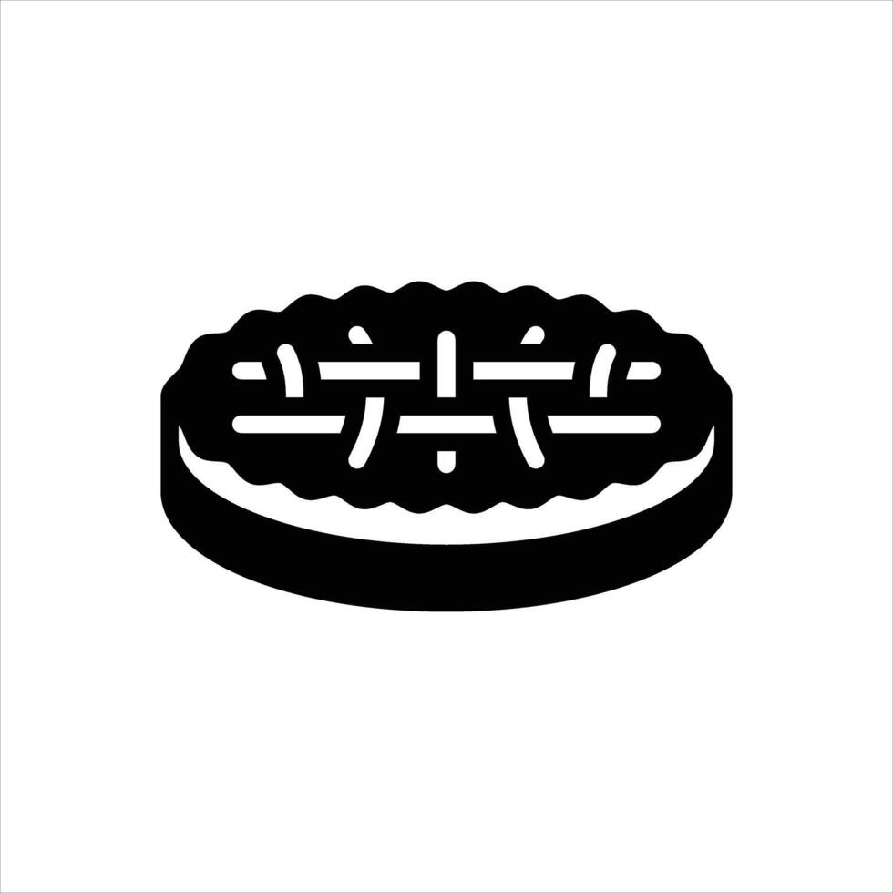 Solid icon pie vector