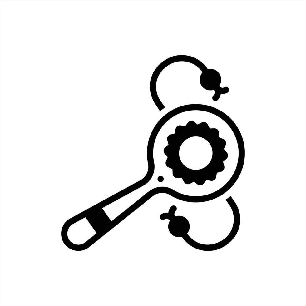 Solid icon damasa vector