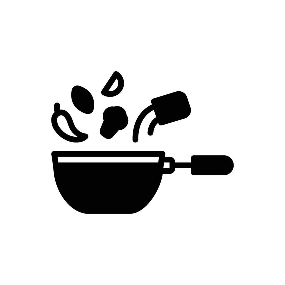 Solid icon ingredient vector