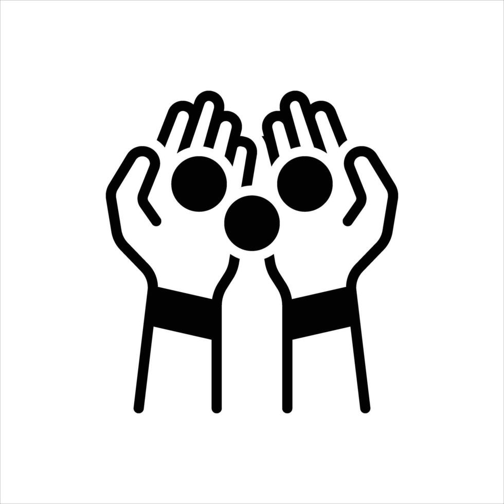 Solid icon collect vector