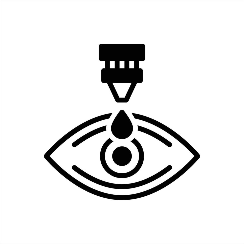 Solid icon drop vector