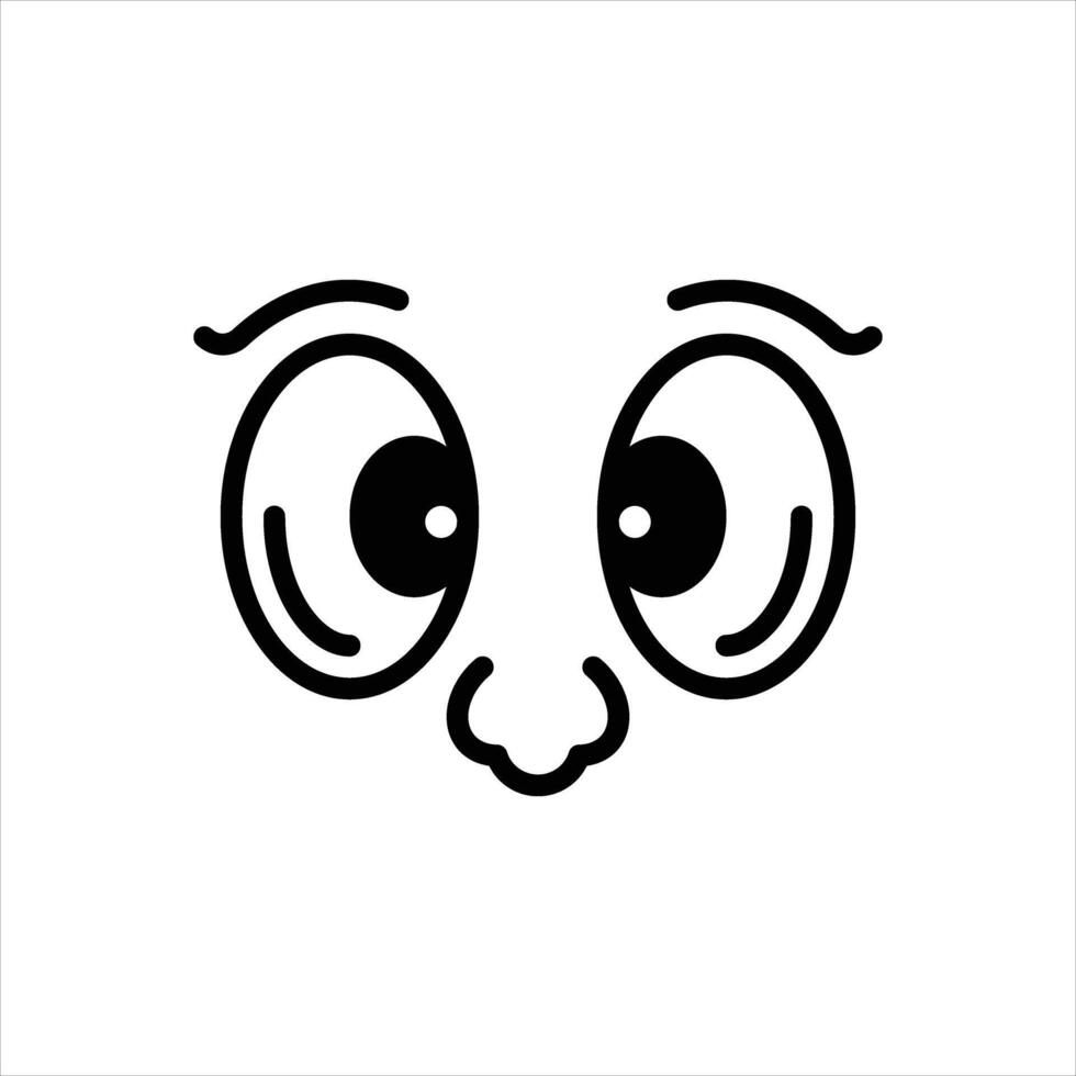 Solid icon looking-at vector