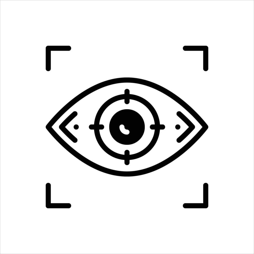 Solid icon focus vector