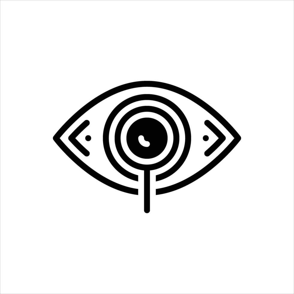 Solid icon investigate vector