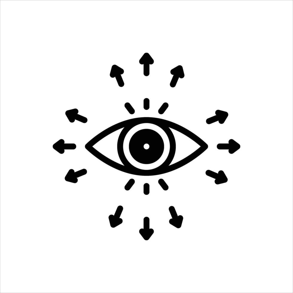Solid icon surveillance vector