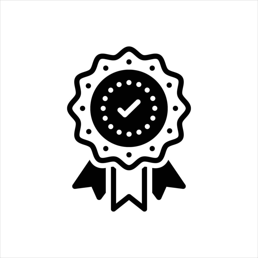 Solid icon quality vector