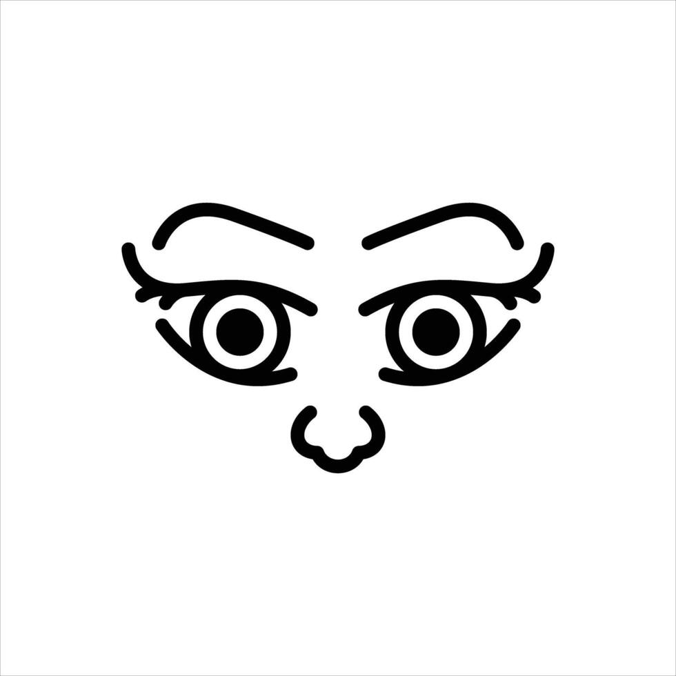 Solid icon view vector