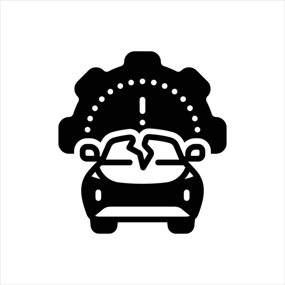 Solid icon damage vector