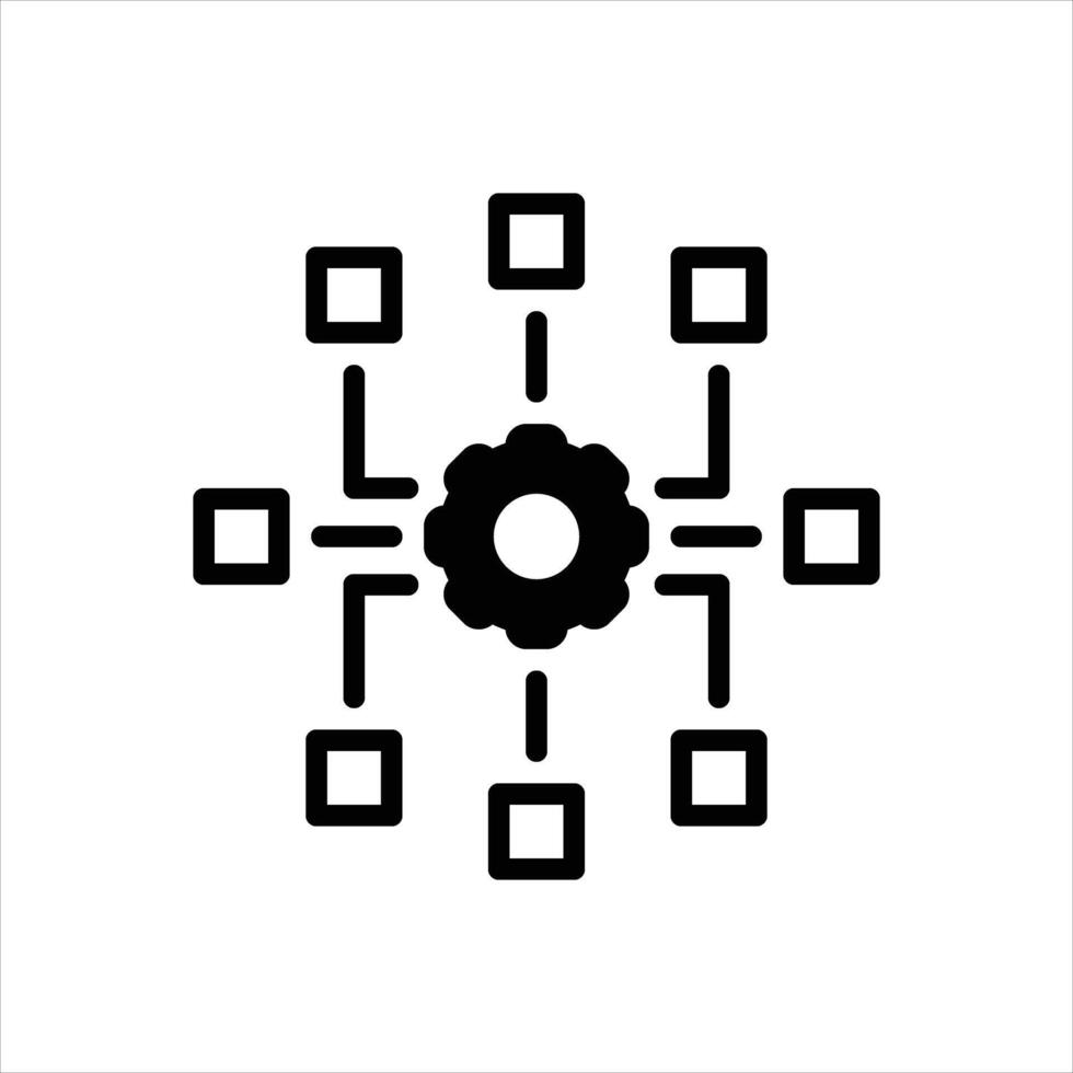 Solid icon framework vector