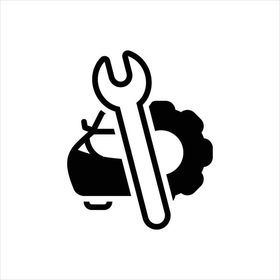 Solid icon repairing vector
