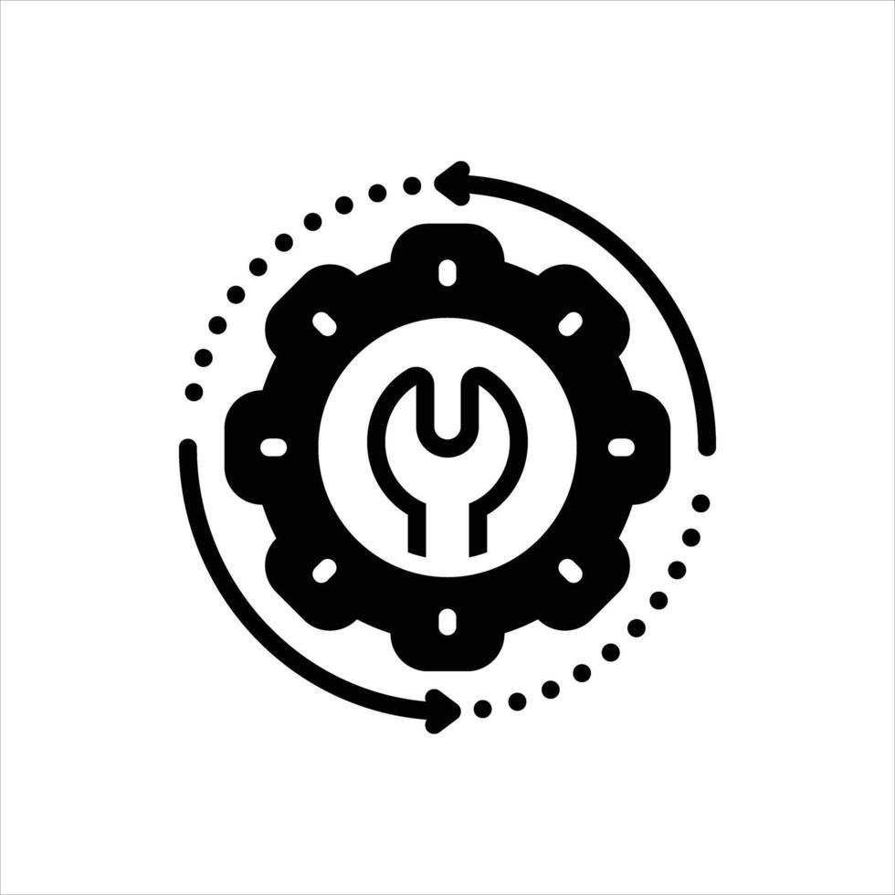 Solid icon restore vector