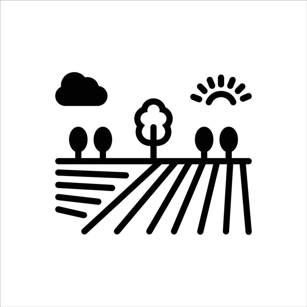Solid icon agriculture vector