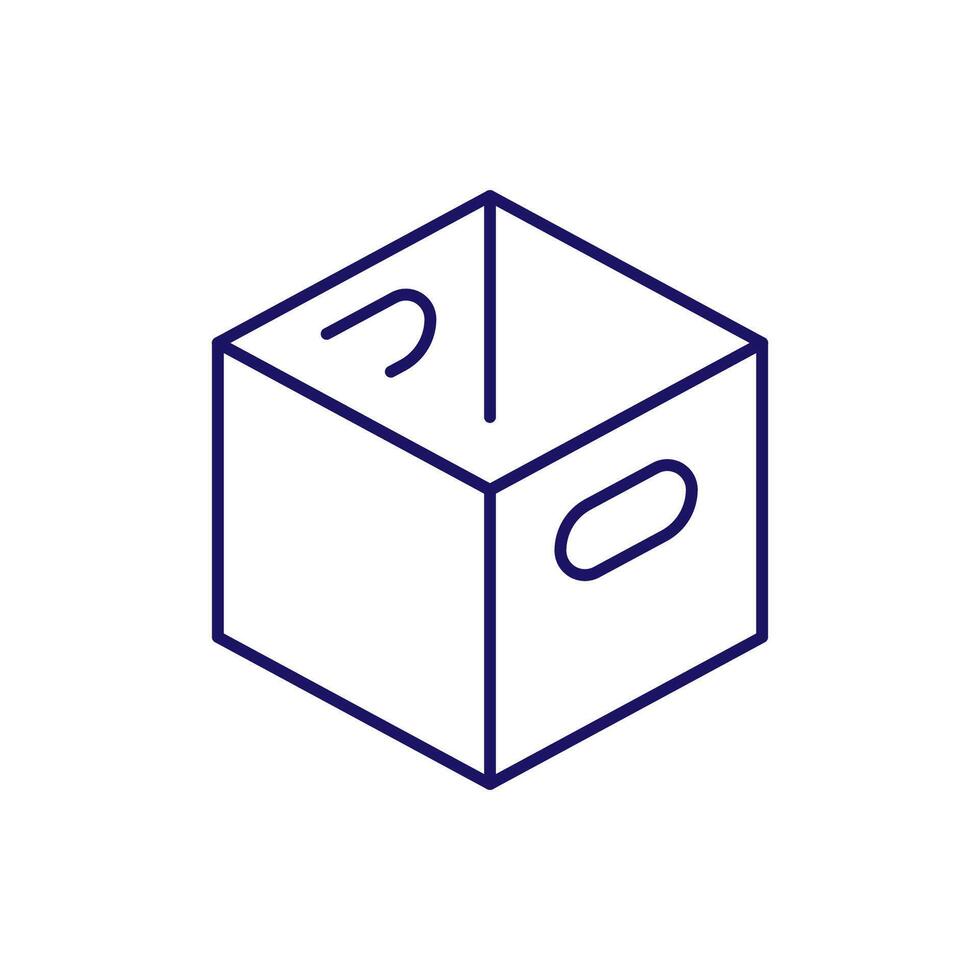 Open Box Related Icon for Web Sites, Books, Cards, Apps vector