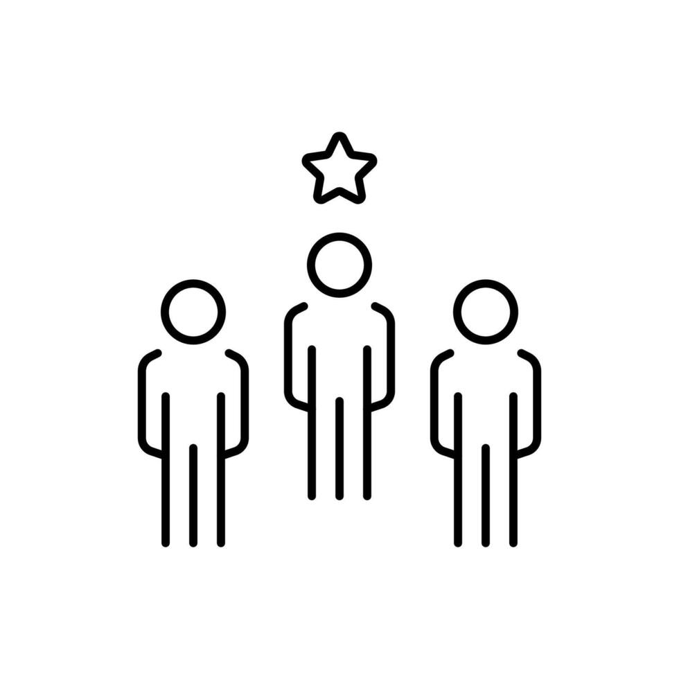 Star by Staff Isolated Sign for Web Sites, Books, Cards, Apps vector