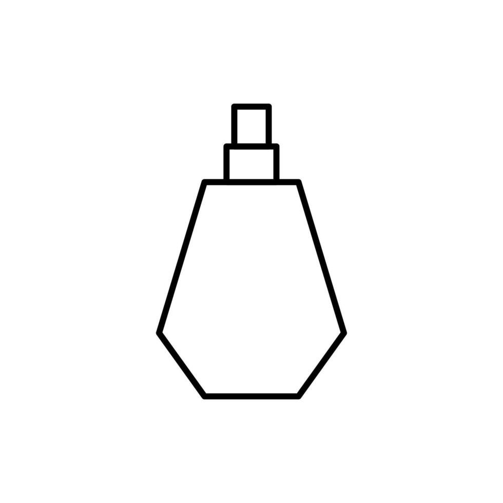 Perfume Minimalistic Thin Icon for Web and Graphic Design, Apps, Banners, Social Network and Cards vector