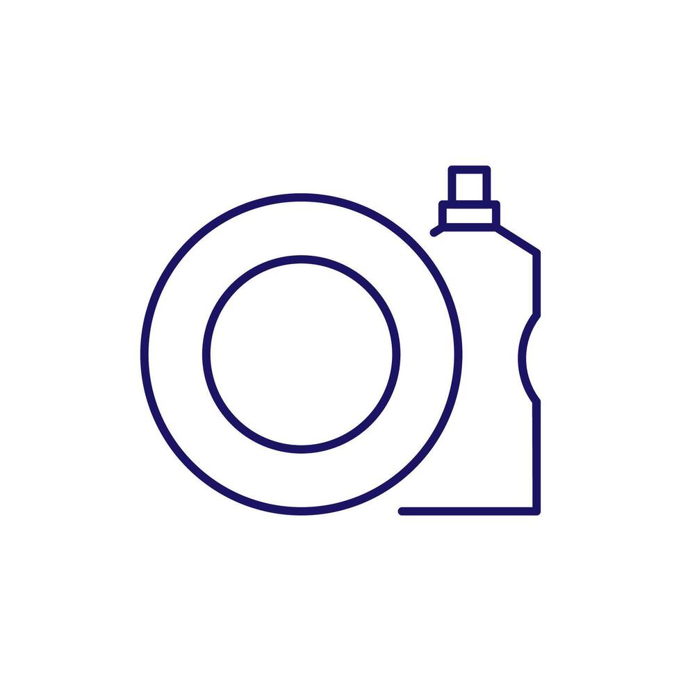Line image of Dishwash for Graphics, Concept, Apps vector