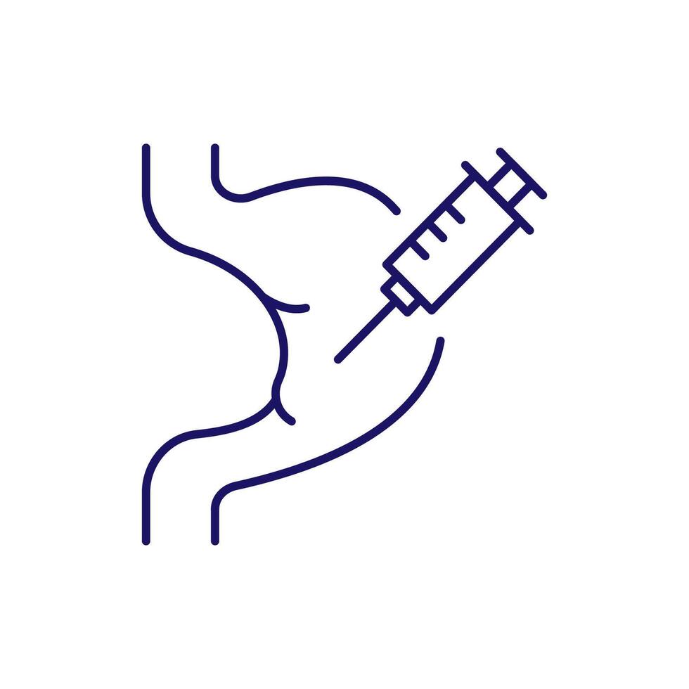 Sign of Syringe for Graphics, Concept, Apps vector