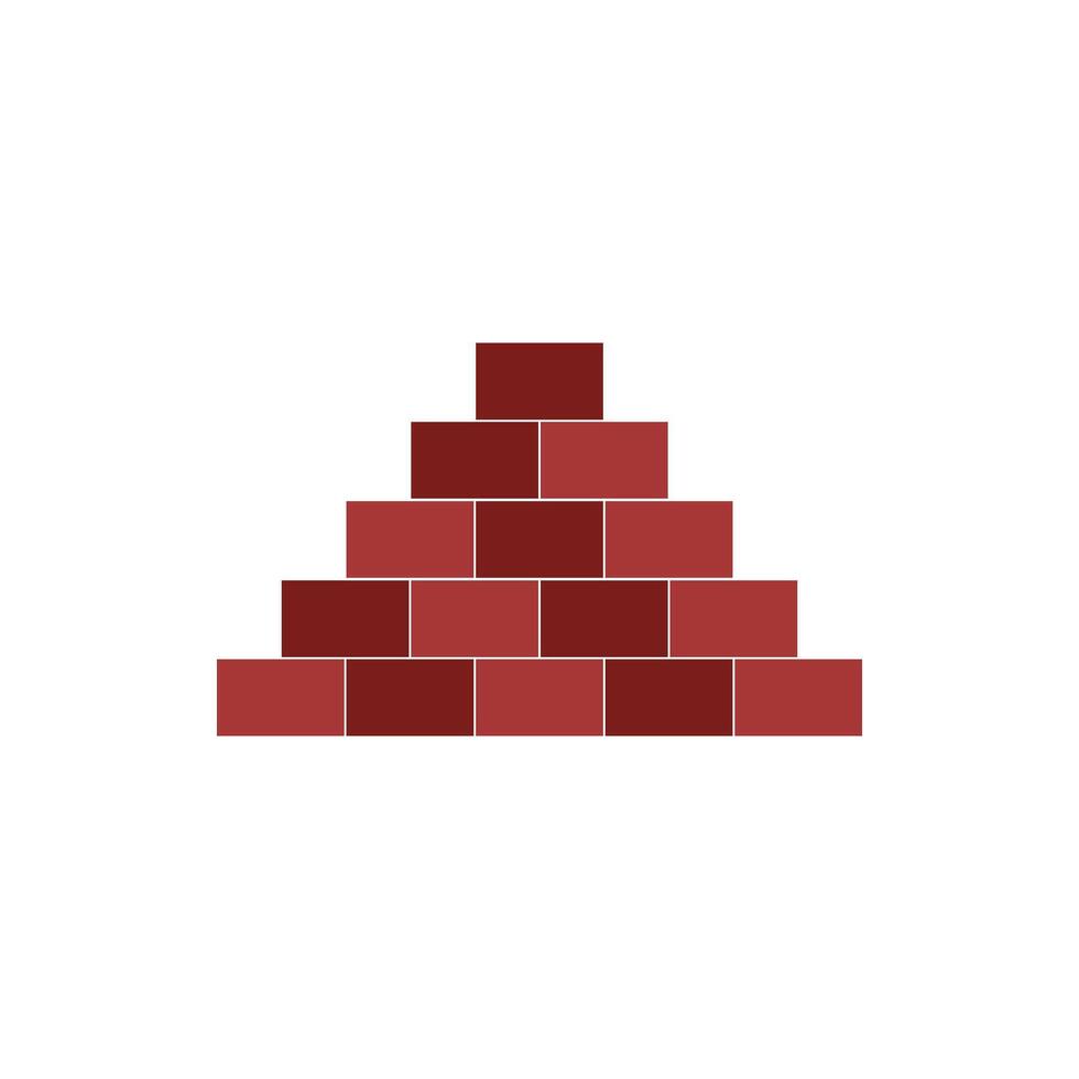 Brick Wall Simple Flat Illustration for Graphics vector
