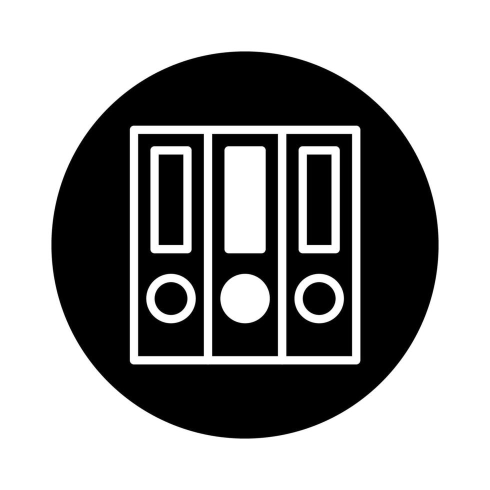 Minimalist depiction of office binders representing organization information storage document management and paperwork a sleek design for digital presentations vector