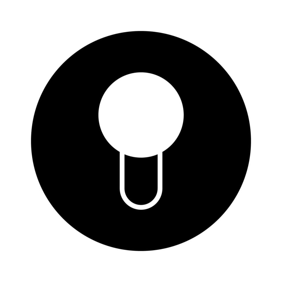 Minimalist conceptual icon representing idea generation inspiration innovation creativity and solution finding in a digital world design vector