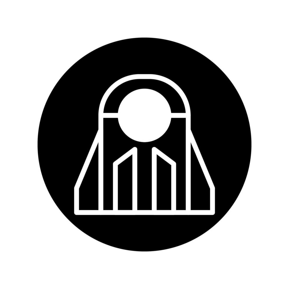 Minimalist abstract iconic symbol in black and white color for brand identity and presentation purpose vector