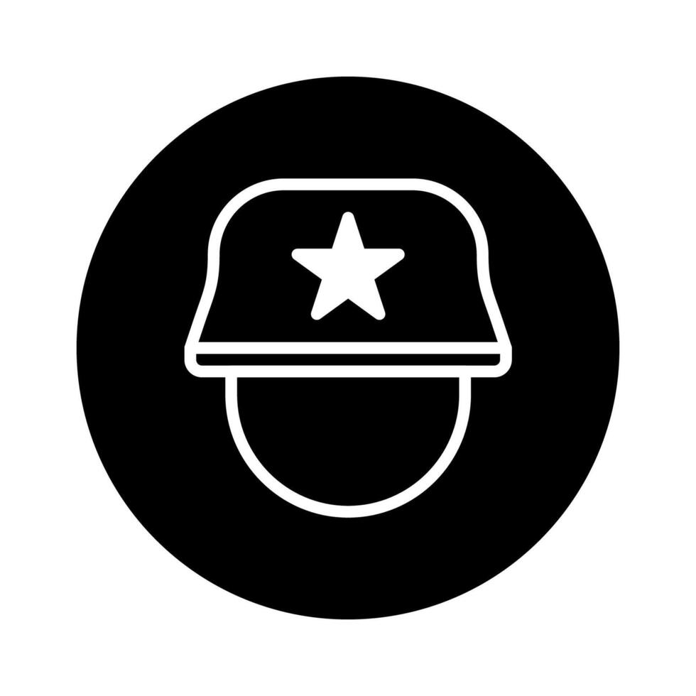 Iconic military helmet with star emblem a symbol of valor and sacrifice representing armed forces vector