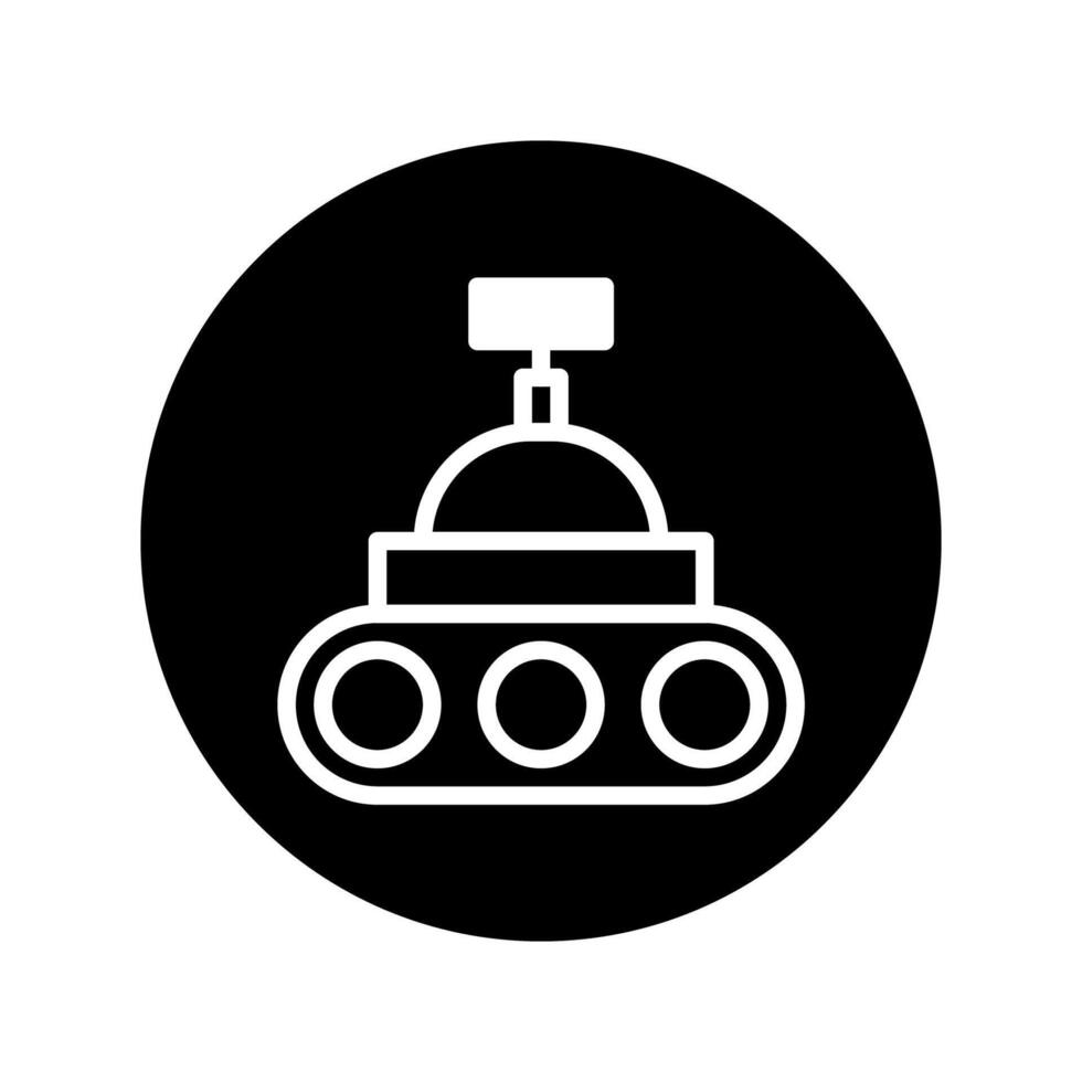 Exploration rover icon representing space discovery technological advancement innovation robotic exploration and future technology unmanned ground vehicle science and technology research vector