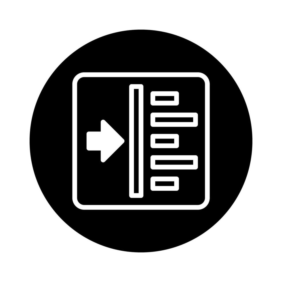 Elegant data import icon showcasing seamless integration processes and efficient file handling for digital platforms vector