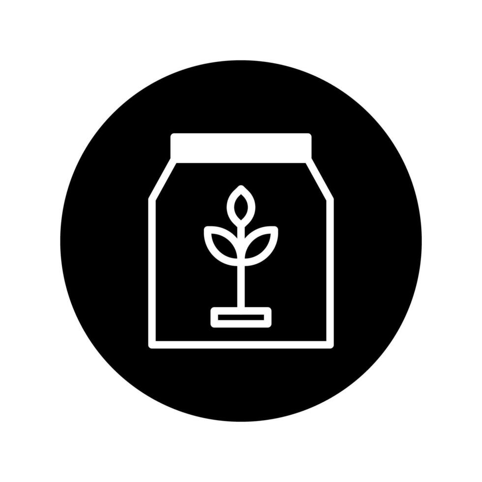 Conceptual sprout icon illustration symbolizing growth environment within digital technology industry business vector