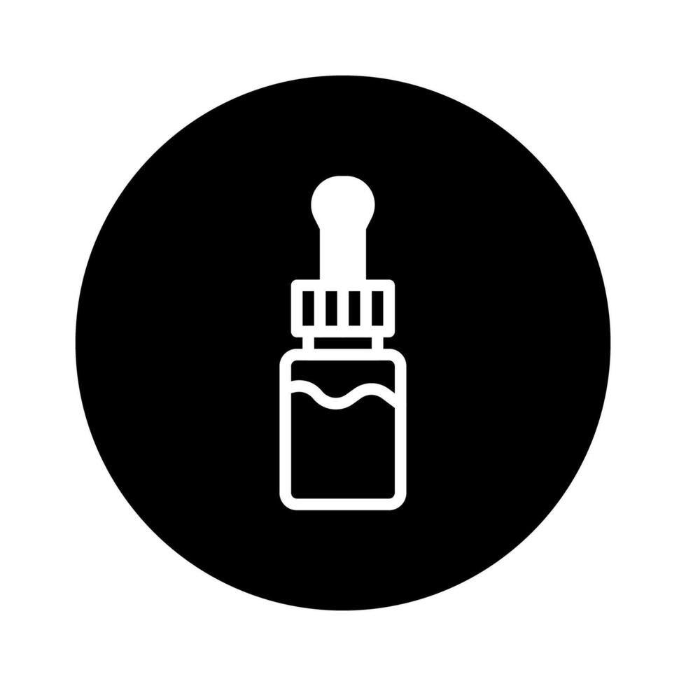 Apothecary essence dropper in simple format perfect for illustrating health and beauty themes vector