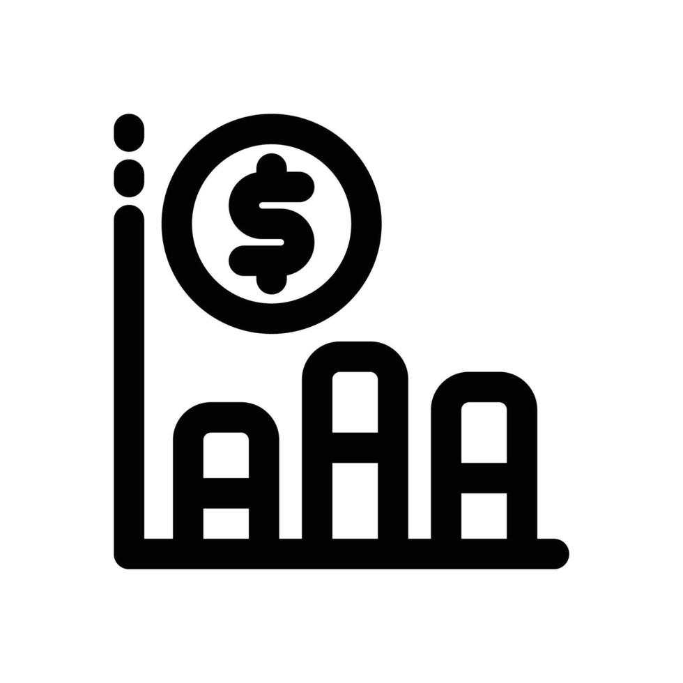 trade line icon. Clean and minimalist icon for websites, mobile apps, presentations, and logos. Fully scalable and customizable for any project. vector