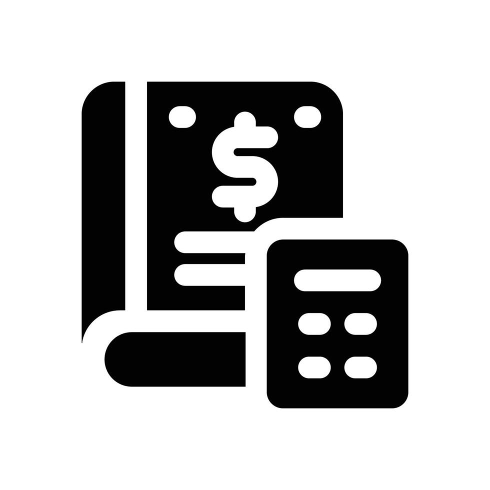 ledger glyph icon. Strong and solid icon for websites, mobile interfaces, presentations, and visual branding. High quality and easy to edit. vector