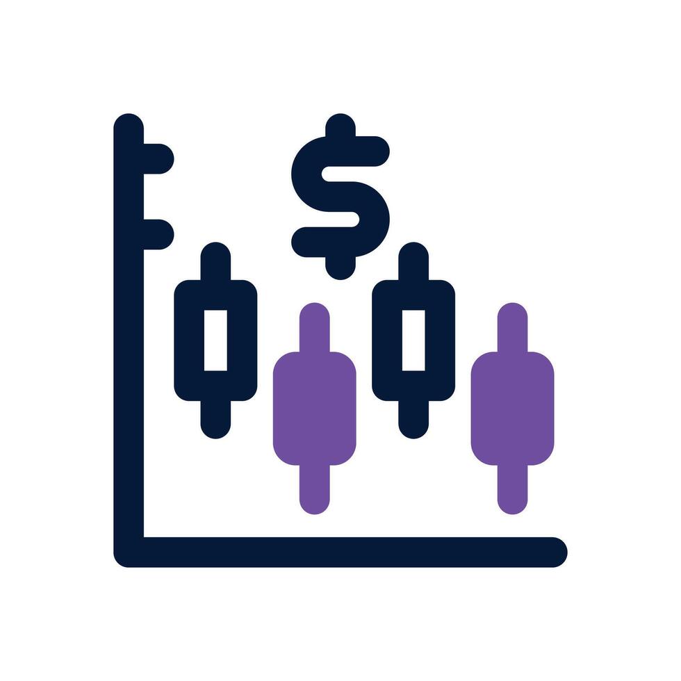 market duotone icon. Sleek and modern icon for websites, mobile apps, marketing materials, and corporate design. Fully scalable and ready to use. vector