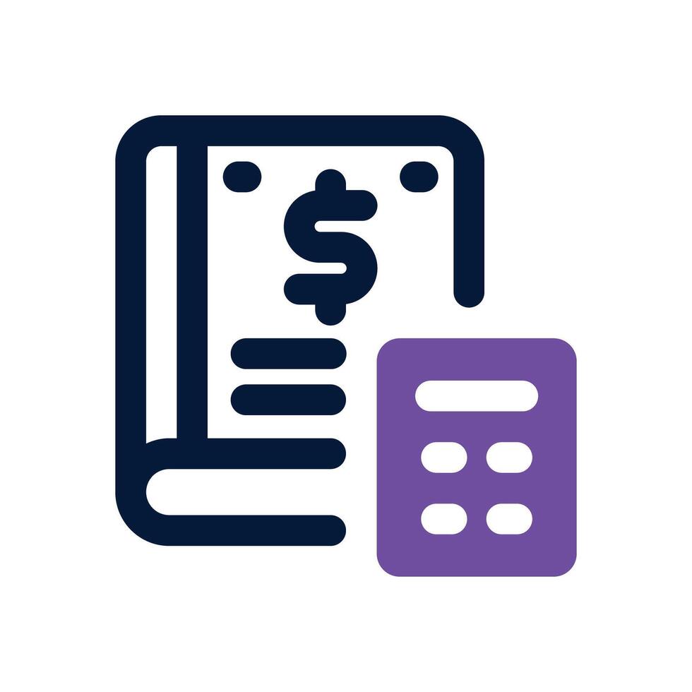 ledger duotone icon. Sleek and modern icon for websites, mobile apps, marketing materials, and corporate design. Fully scalable and ready to use. vector