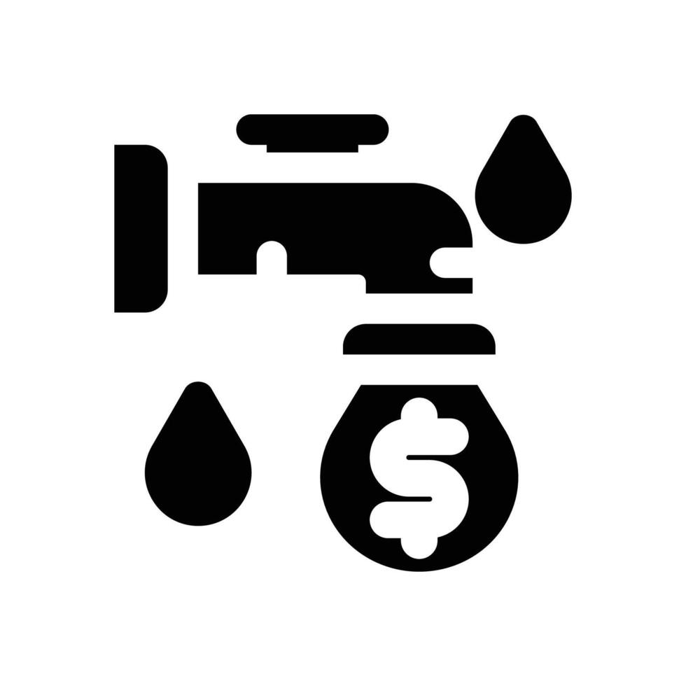 liquidity glyph icon. Strong and solid icon for websites, mobile interfaces, presentations, and visual branding. High quality and easy to edit. vector