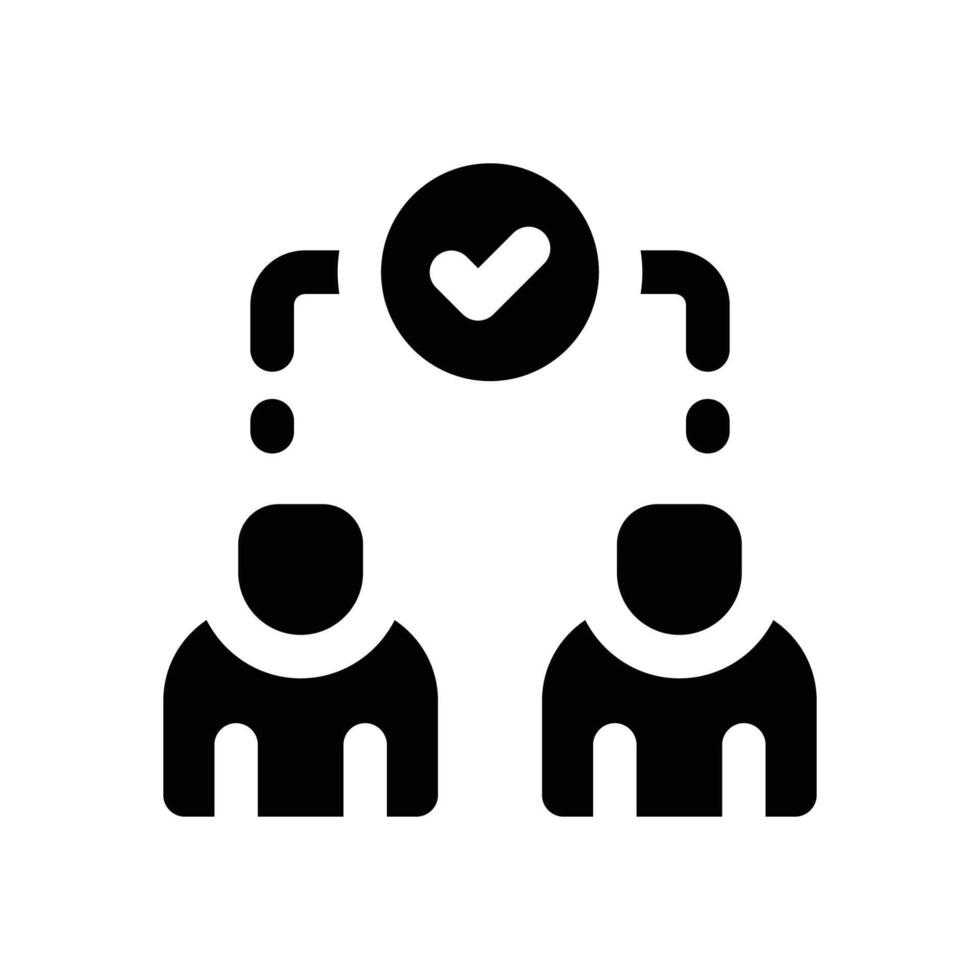 referral glyph icon. Strong and solid icon for websites, mobile interfaces, presentations, and visual branding. High quality and easy to edit. vector