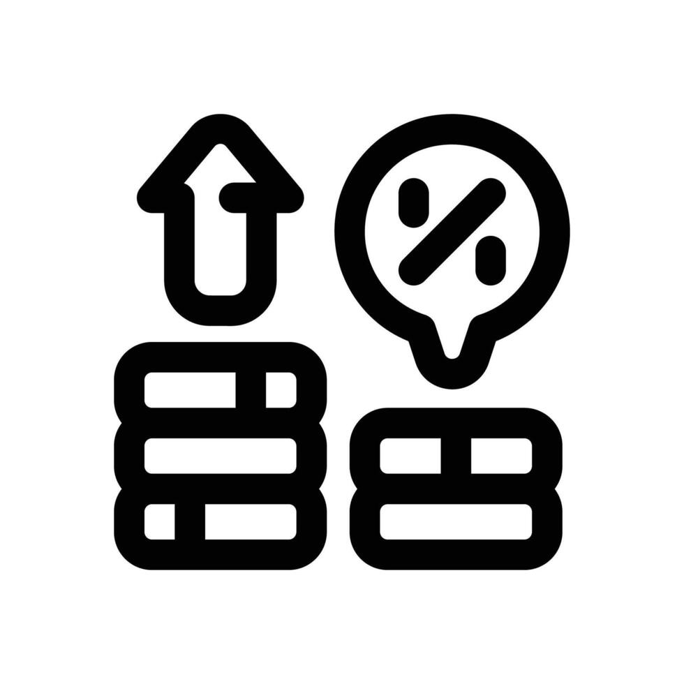 interest line icon. Clean and minimalist icon for websites and mobile apps. vector