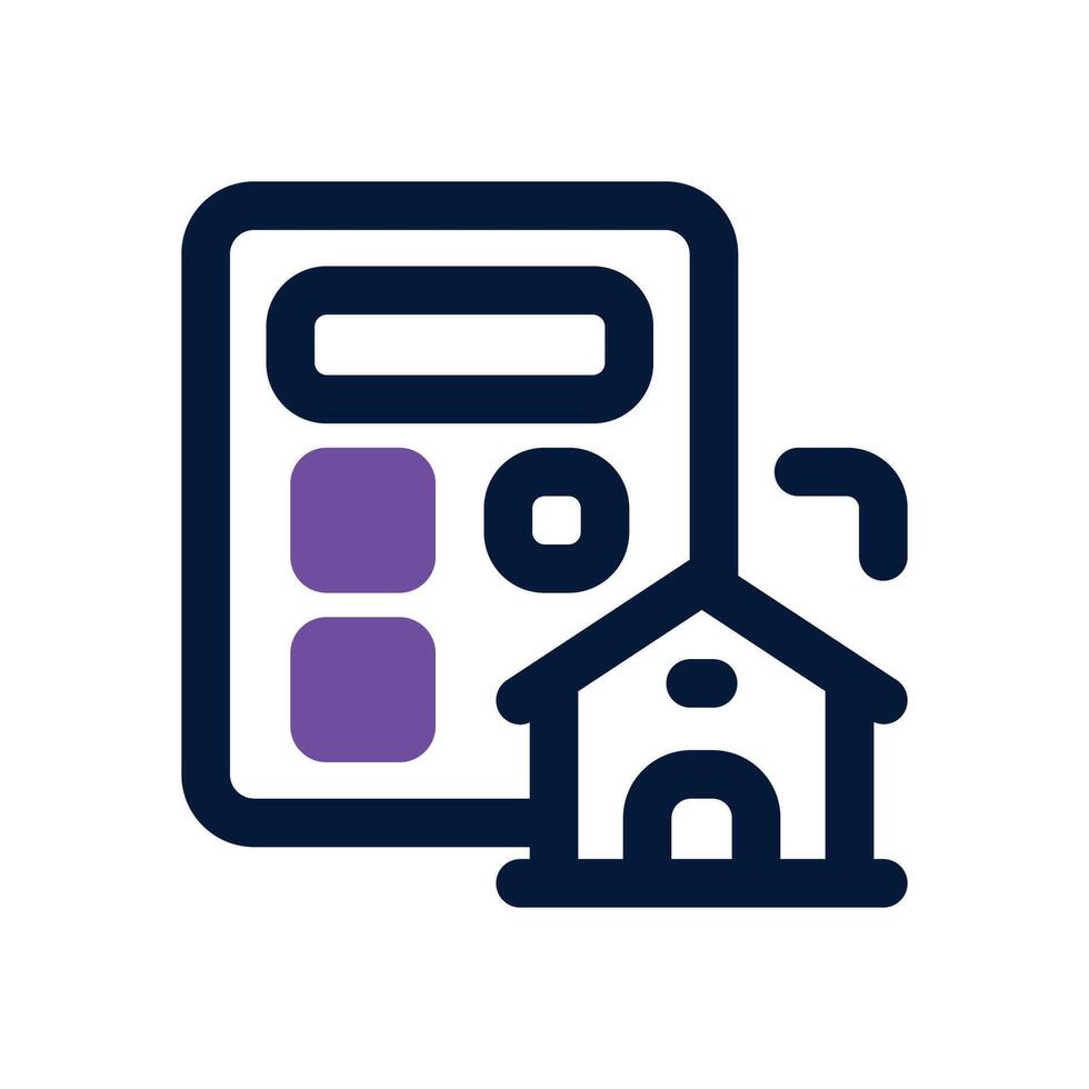 calculator duotone icon. Sleek and modern icon for websites, mobile apps, marketing materials, and corporate design. Fully scalable and ready to use. vector