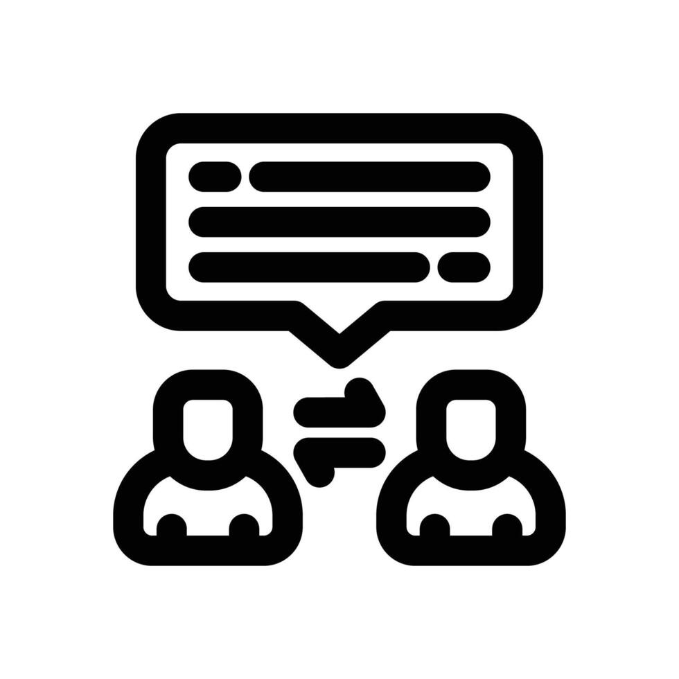 communication line icon. Clean and minimalist icon for websites, mobile apps, presentations, and logos. Fully scalable and customizable for any project. vector