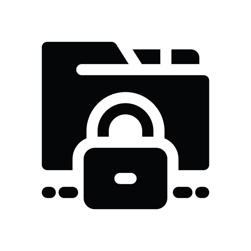 encryption glyph icon. Strong and solid icon for websites and mobile apps. vector