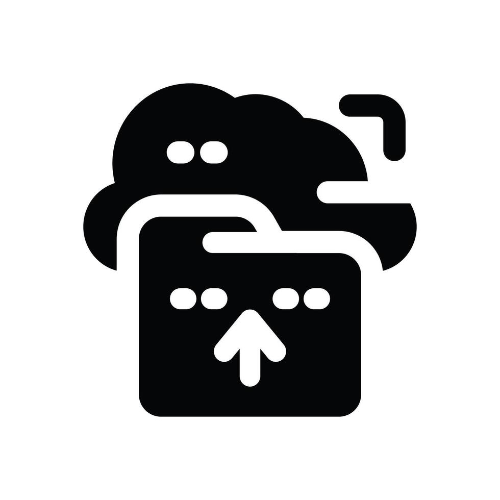 backup glyph icon. Strong and solid icon for websites, mobile interfaces, presentations, and visual branding. High quality and easy to edit. vector