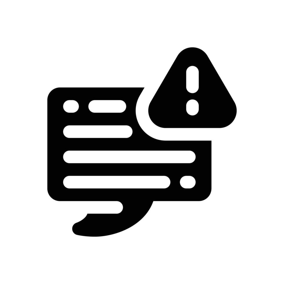 complain glyph icon. Strong and solid icon for websites, mobile interfaces, presentations, and visual branding. High quality and easy to edit. vector