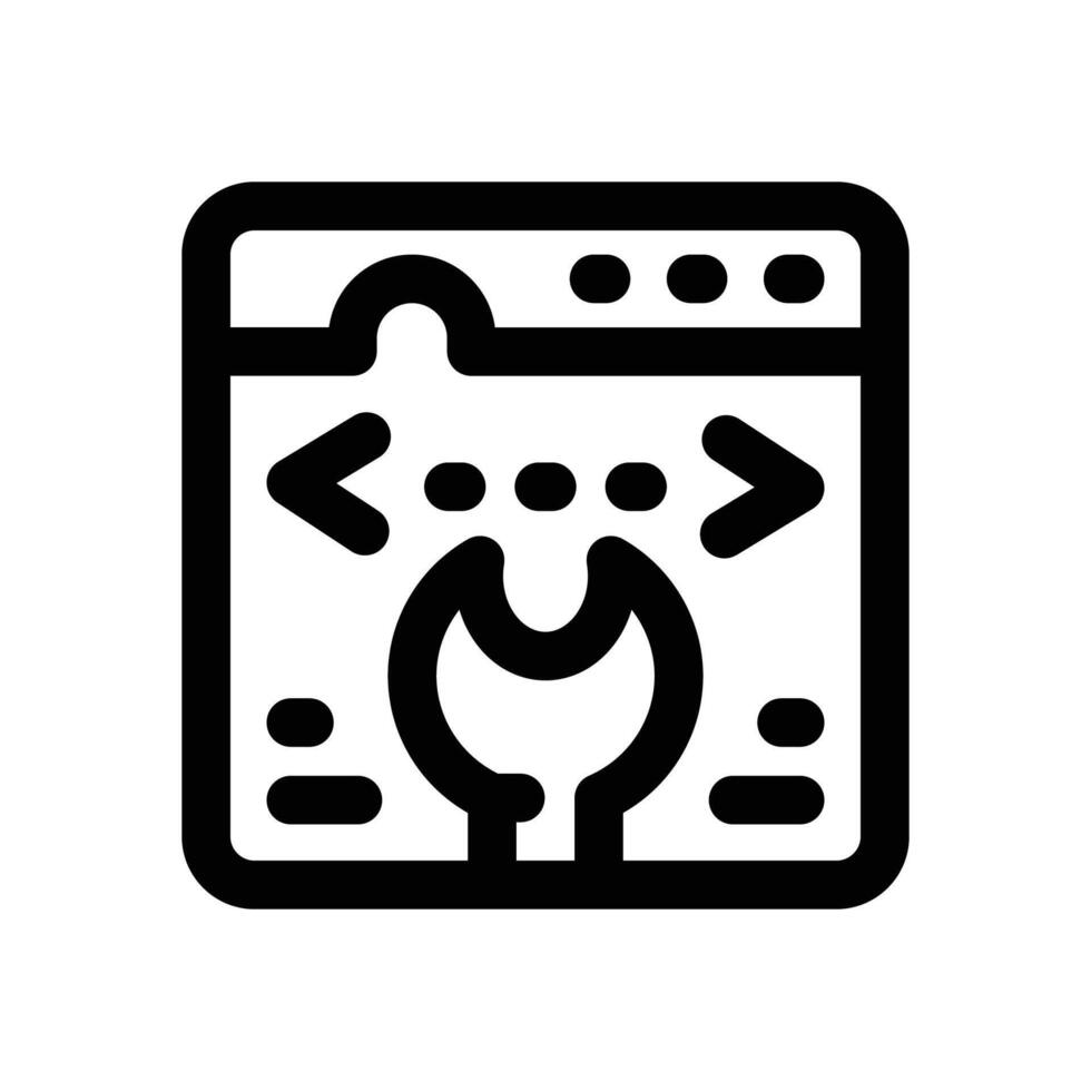 software service line icon. Clean and minimalist icon for websites and mobile apps. vector
