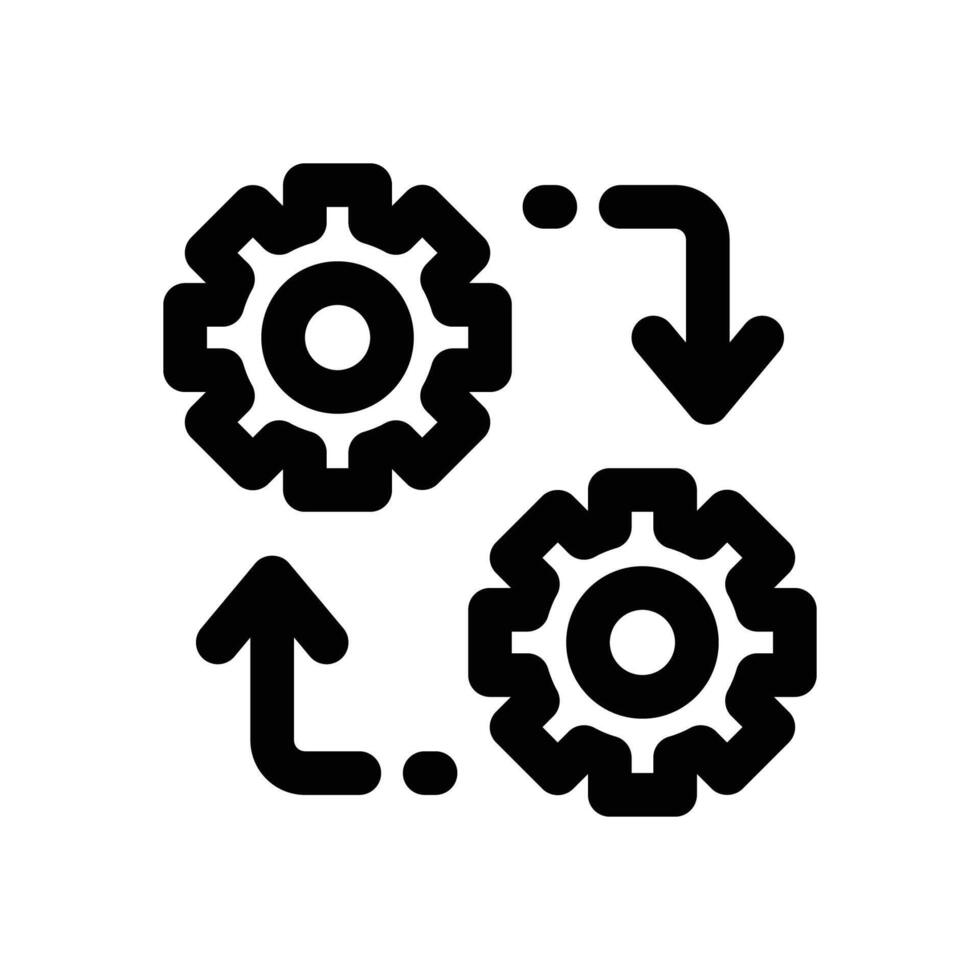 integrated system line icon. Clean and minimalist icon for websites and mobile apps. vector
