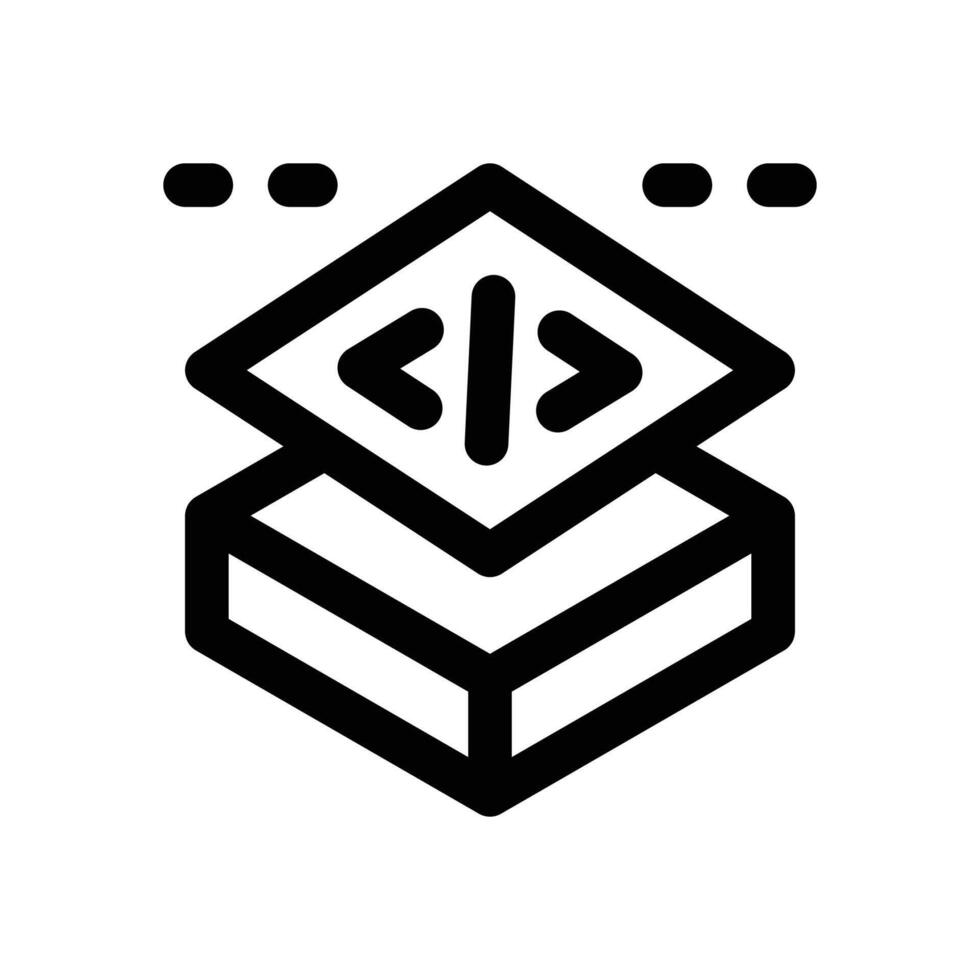 layers line icon. Clean and minimalist icon for websites and mobile apps. vector