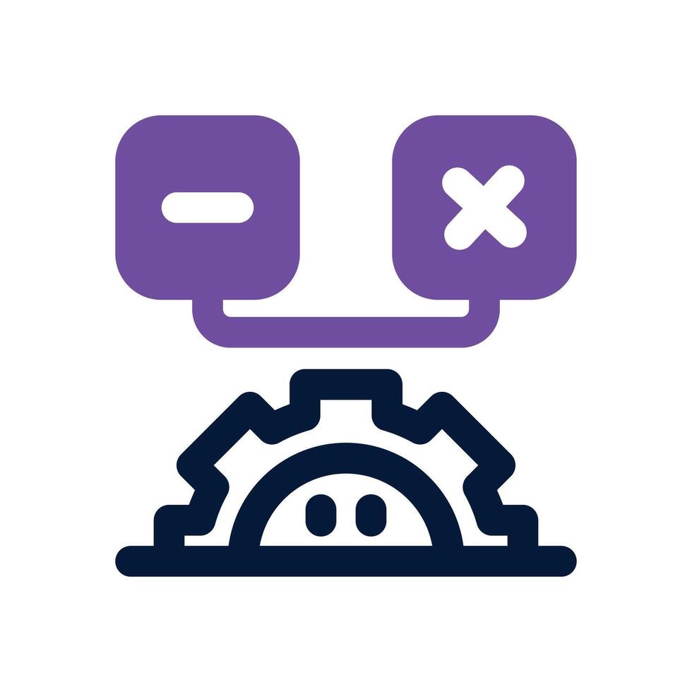 software testing dual tone icon. Sleek and modern icon for websites and mobile apps. vector