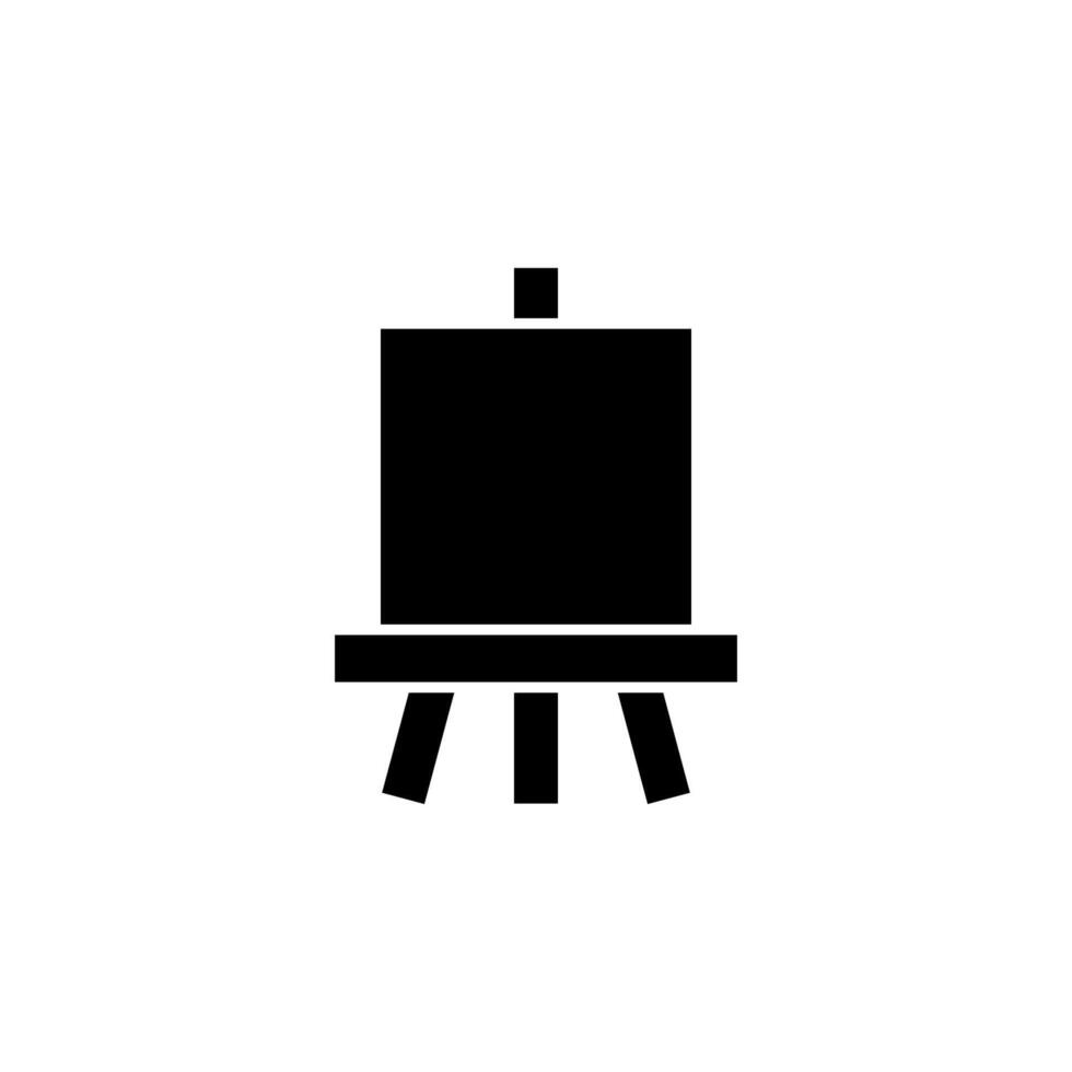 art easel, canvas, drawing, paint, easel icon vector